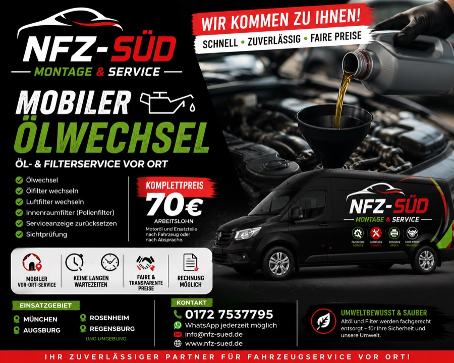 Fahrzeugservice und mobile Serviceleistungen